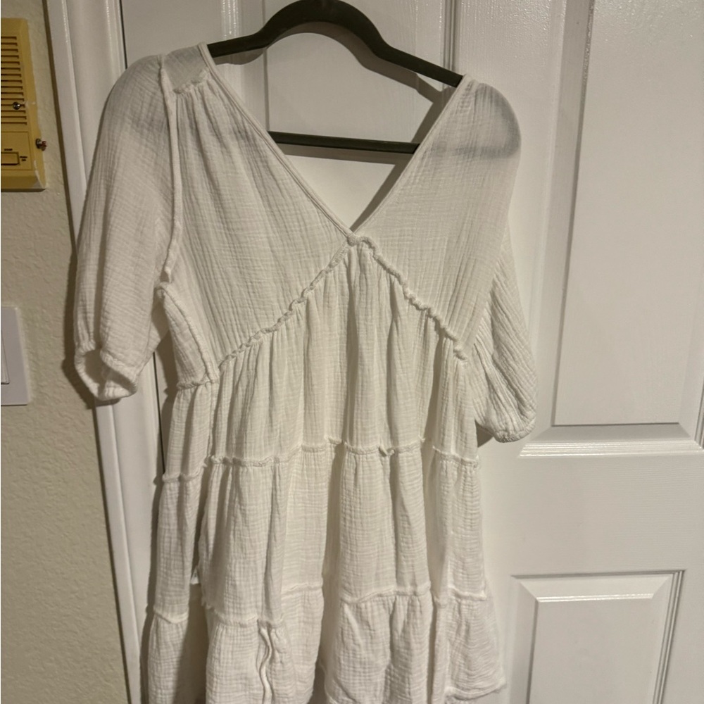 Arie white beach cover up